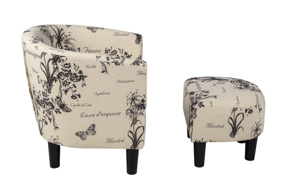 ACCENT CHAIR W/ OTTOMAN