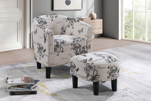 ACCENT CHAIR W/ OTTOMAN