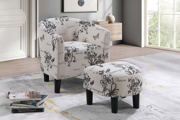 ACCENT CHAIR W/ OTTOMAN