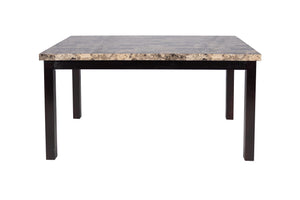FAUX MARBLE DINING TABLE 60-" x 36-"