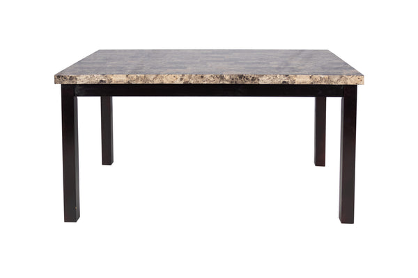 FAUX MARBLE DINING TABLE 60-" x 36-"
