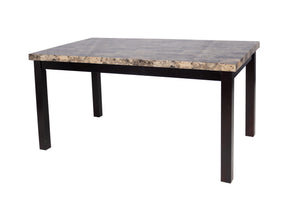 FAUX MARBLE DINING TABLE 60-" x 36-"