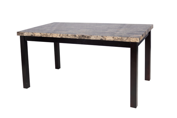 FAUX MARBLE DINING TABLE 60-" x 36-"