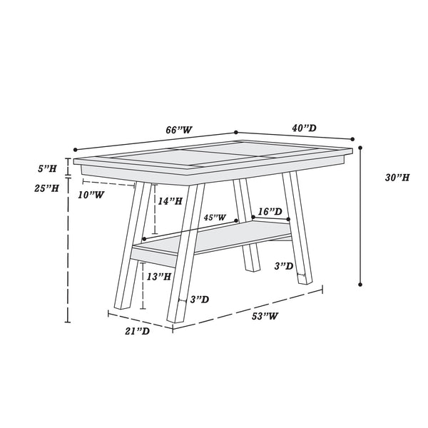 COUNTER HEIGHT TABLE 