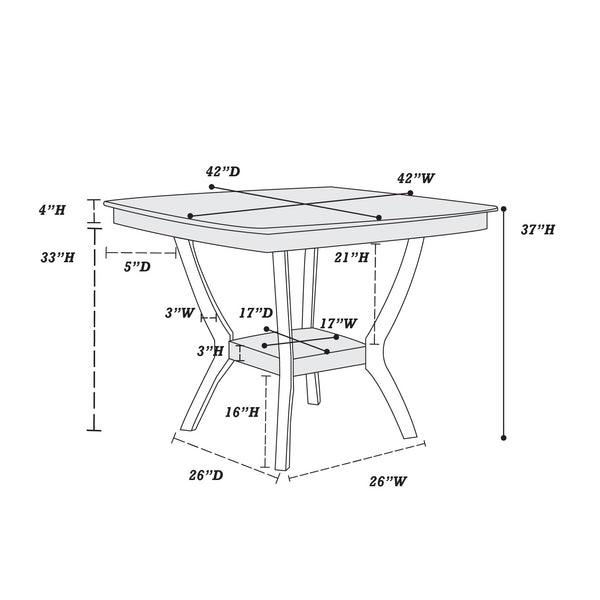 COUNTER HEIGHT TABLE 