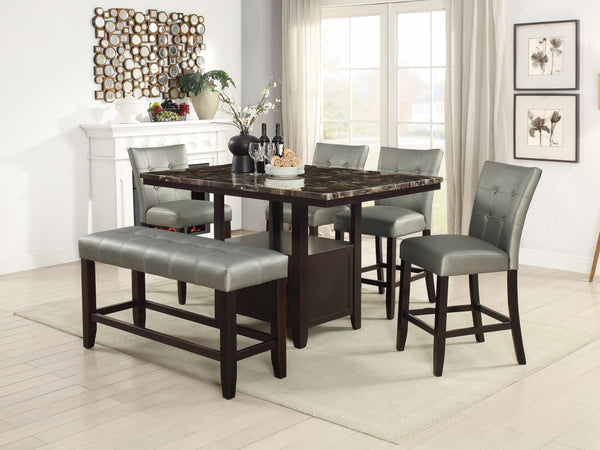 COUNTER HEIGHT TABLE W/STORGAE