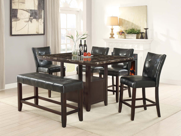 COUNTER HEIGHT TABLE W/STORGAE
