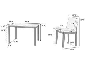 5-PCS DINING SET