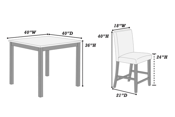5-PCS COUNTER HIGH