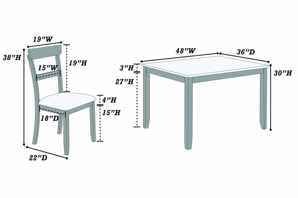 5-PCS DINING SET