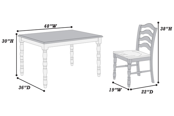 5-PCS DINING SET