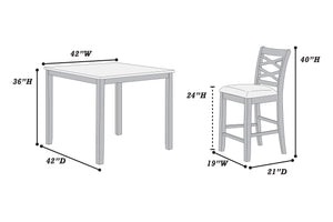 5-PC COUNTER HEIGHT DINING SET
