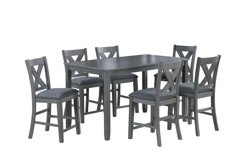 7-PC COUNTER HEIGHT DINING SET