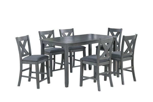 7-PC COUNTER HEIGHT DINING SET