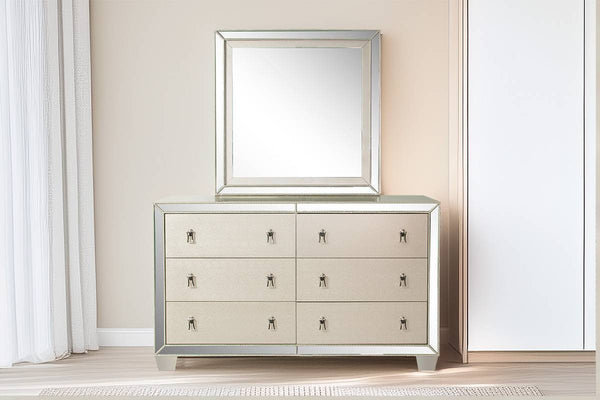 DRESSER W/STAINLESS PANEL
