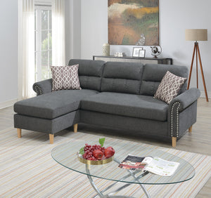 SECTIONAL SET W/2 ACCENT PILLOWS