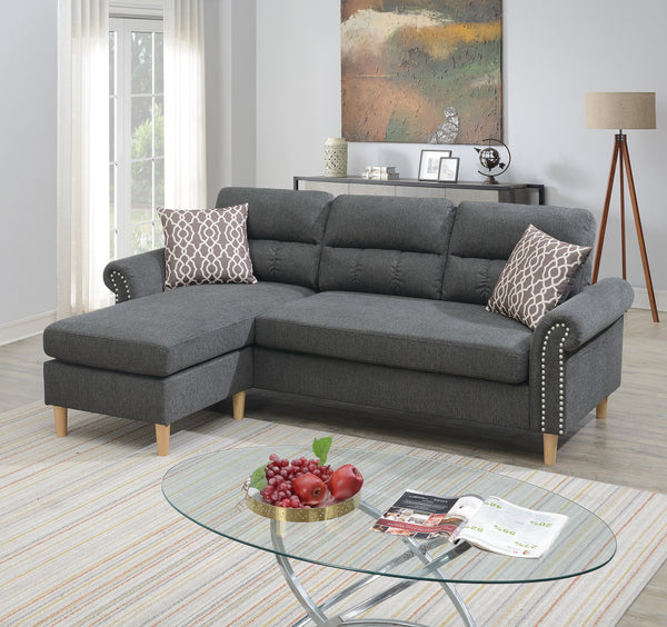 SECTIONAL SET W/2 ACCENT PILLOWS