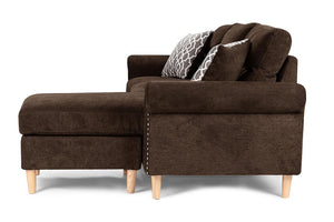 Peak F6448 Reversible Sectional Set W/ 2 Accent Pillows