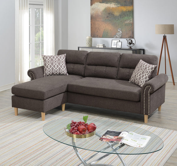 SECTIONAL SET W/2 ACCENT PILLOWS