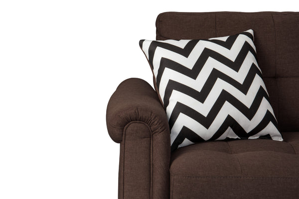 Ridge F6457 Reversible Sectional Set W/ 2 Accent Pillows
