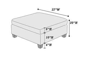  F6469 Modular Cocktail Ottoman