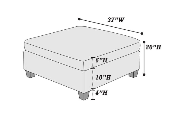  F6469 Modular Cocktail Ottoman