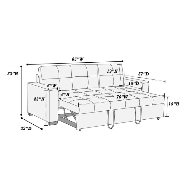  F6532 Convertible Sofa