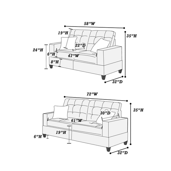 Relax F6534 2-Piece Sofa Set