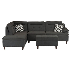 Vector F6590 3-Piece Sectional Set W/ Ottoman