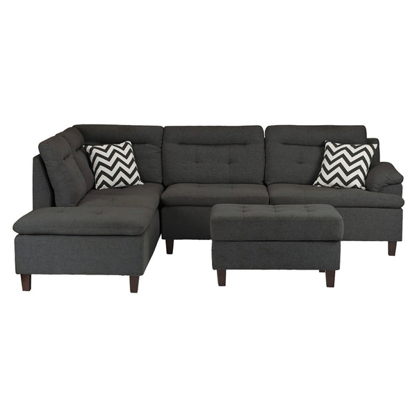 Vector F6590 3-Piece Sectional Set W/ Ottoman