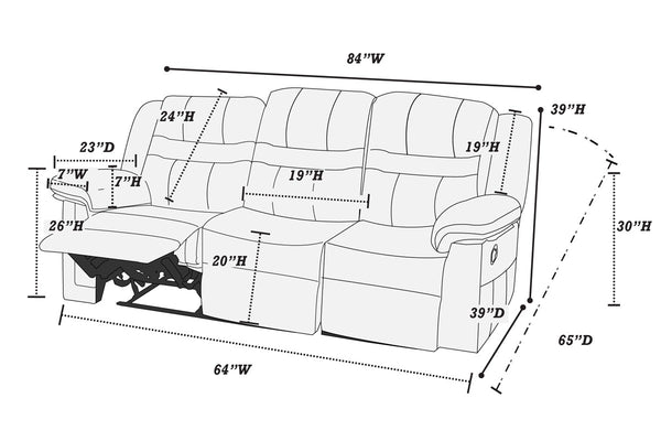 F6647 Motion Sofa