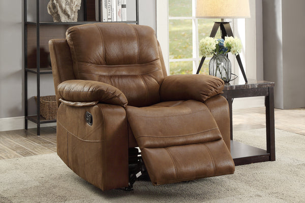 ROCKER RECLINER/HANDLE/LEATHERETTE/DARK BROWN