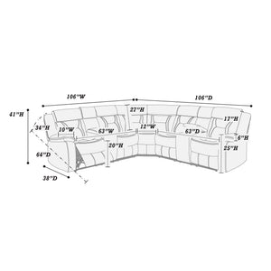  F6650 Motion Sectional