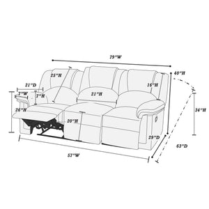  F6672 Motion Sofa