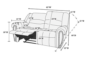  F6749 Motion Loveseat