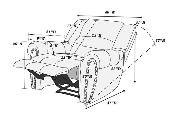  F6751 Glider Recliner