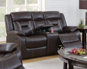 RECLINING LOVESEAT W/ CONSOLE 