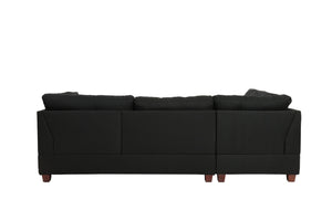Level F6974 3pc Reversible Sectional Sofa Set W/ Ottoman