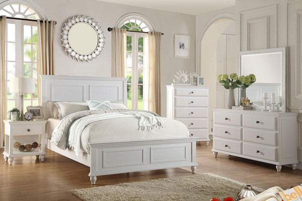 CALIFORNIA KING BED-WHITE