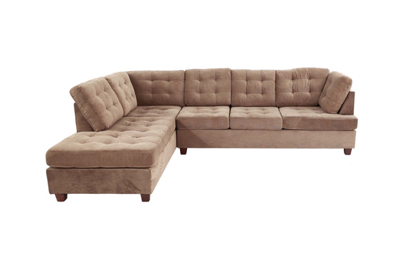 Refuge F7140 2-Piece Sectional Set W/ 2 Accent Pillows