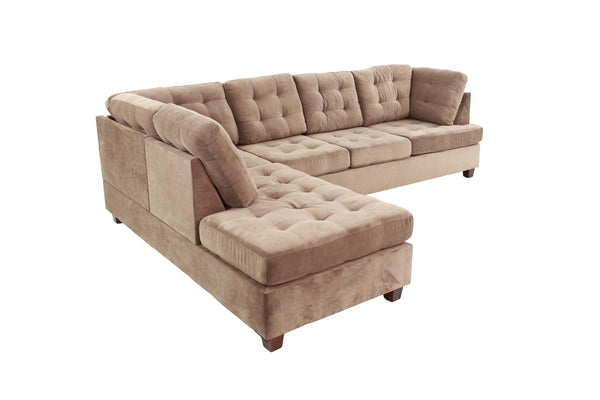 Refuge F7140 2-Piece Sectional Set W/ 2 Accent Pillows