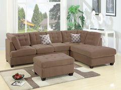 Refuge F7140 2-Piece Sectional Set W/ 2 Accent Pillows