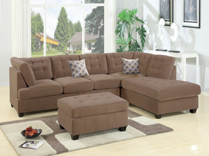 Refuge F7140 2-Piece Sectional Set W/ 2 Accent Pillows