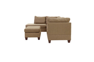 Harbor F7605 3pc Reversible Sectional Sofa Set W/ Ottoman