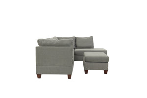 Cove F7606 3pc Reversible Sectional Sofa Set W/ Ottoman