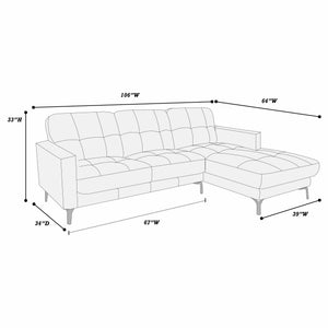 Home F8424 2-Piece Sectional Set
