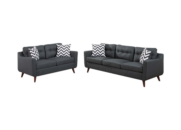Silver F8443 2-Piece Sofa Set