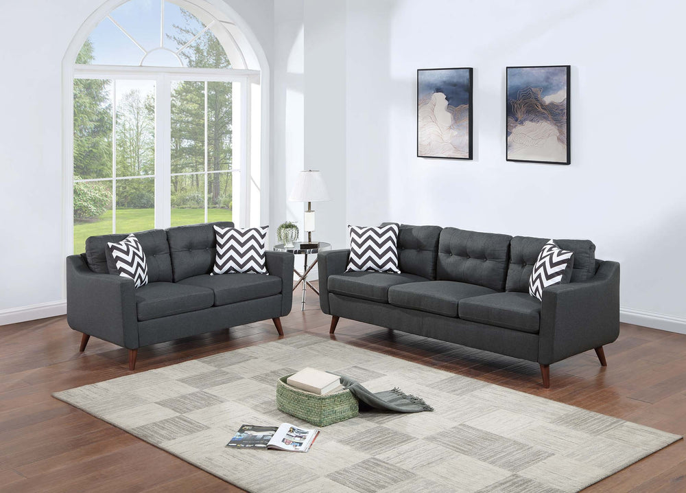 Silver F8443 2-Piece Sofa Set