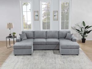 SECTIONAL SET W/ 2 ACCENT PILLOWS