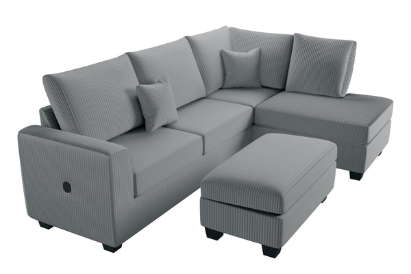 Court F8451 3-Piece Sectional Set